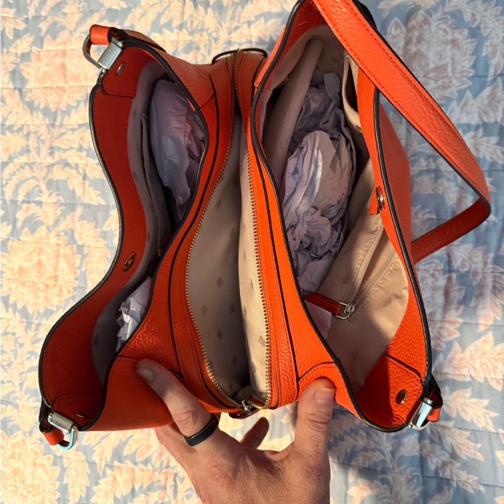 Kate Spade Orange Shoulder Bag - Picture 5 of 6